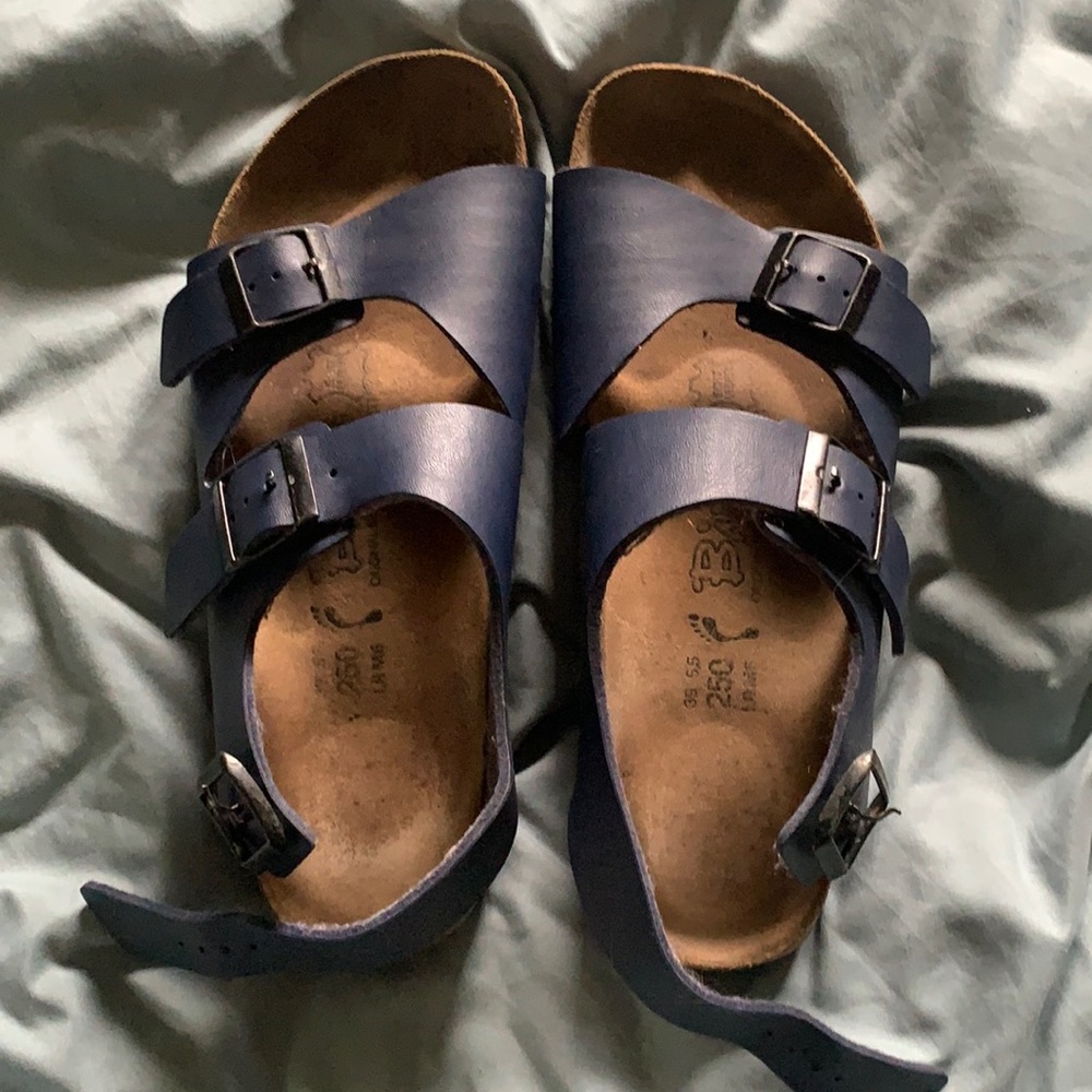 Birkenstocks navy blue